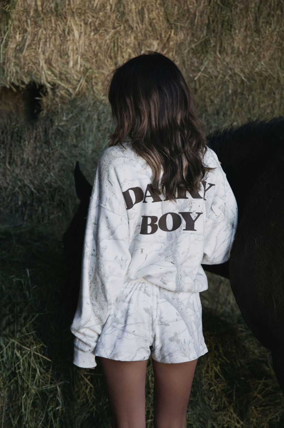 Oakville Oversized Crewneck Woodland Camo