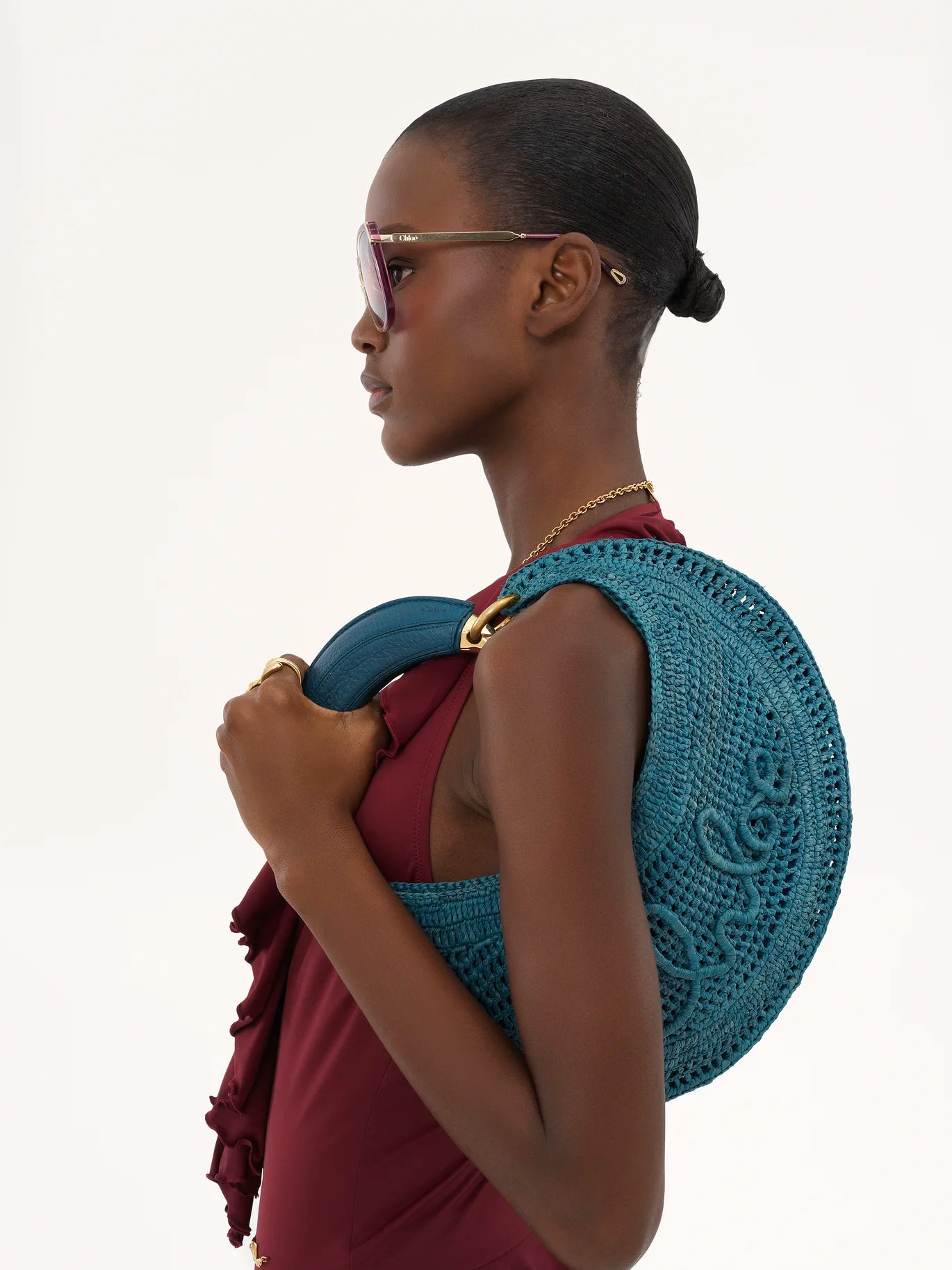 Oakville Chloe Summer Banana Hobo Bag