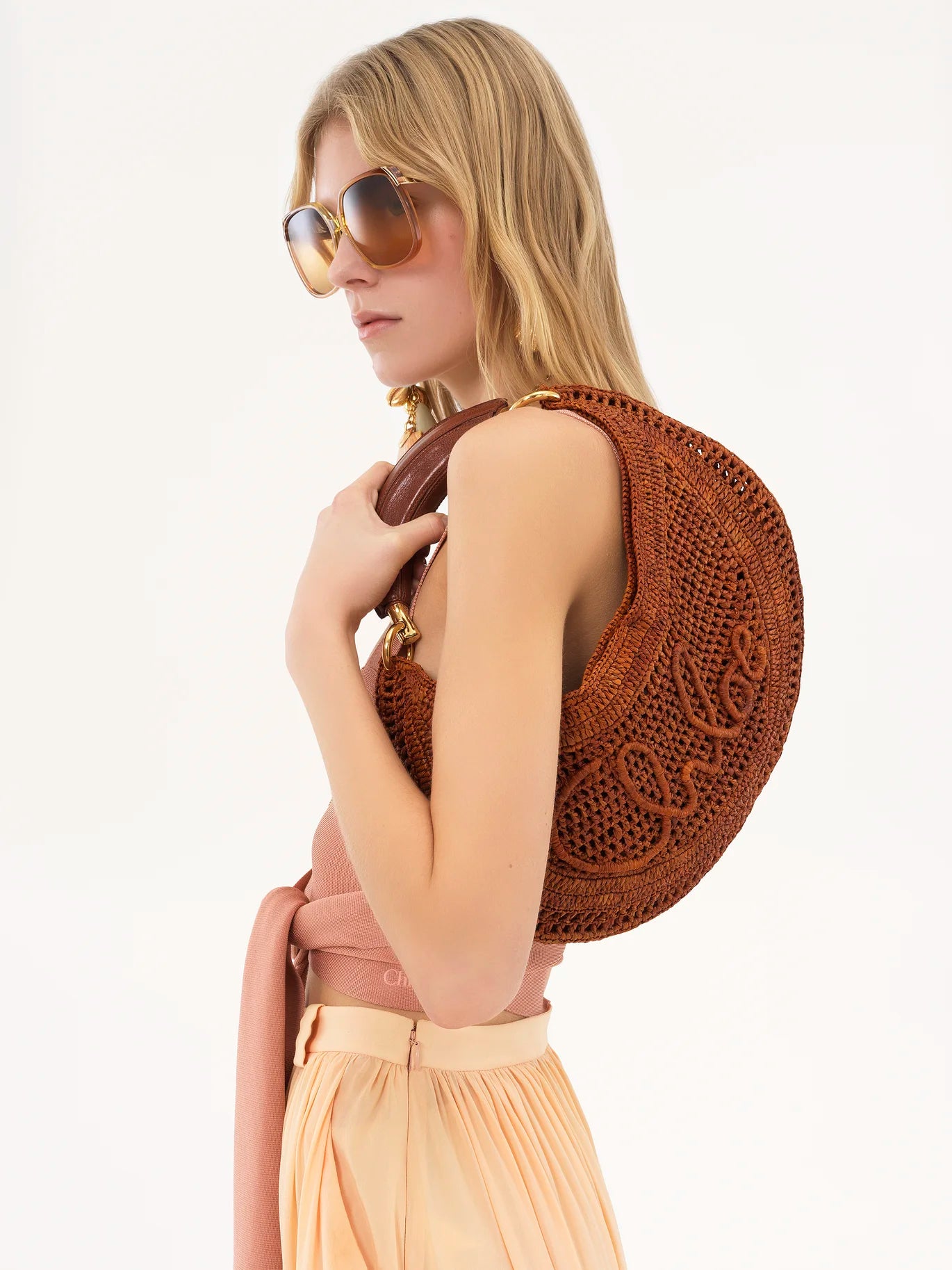 Oakville Chloe Summer Banana Hobo Bag