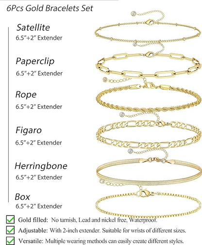 Oakville Gold Bracelet Set