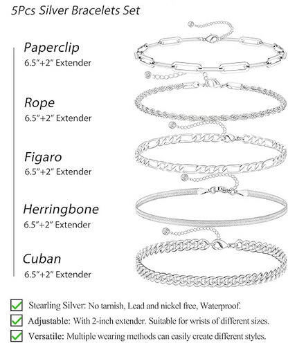 Oakville Silver Jewelry Set