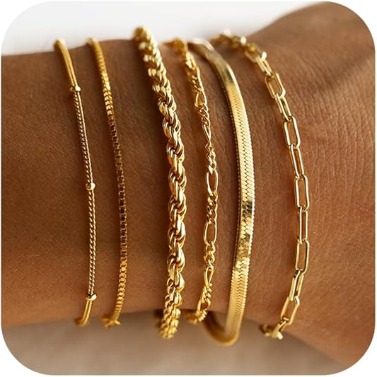 Oakville Gold Bracelet Set