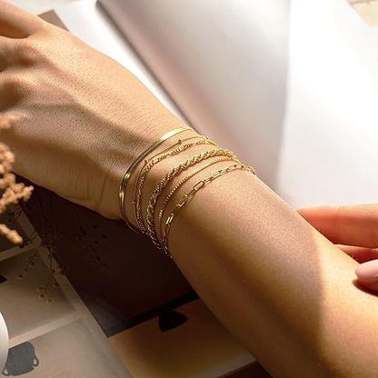 Oakville Gold Bracelet Set
