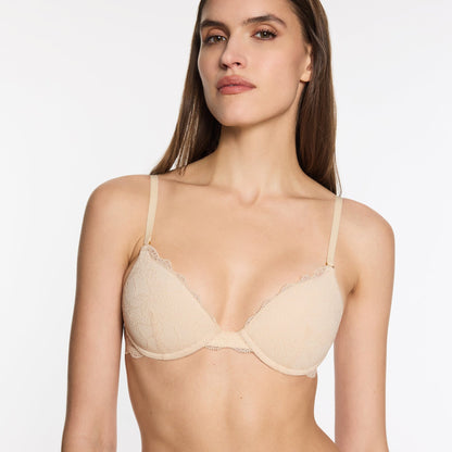 Oakville All Over Lace Lift Up Bra Sand