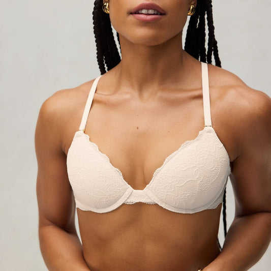 Oakville All Over Lace Lift Up Bra Ecru