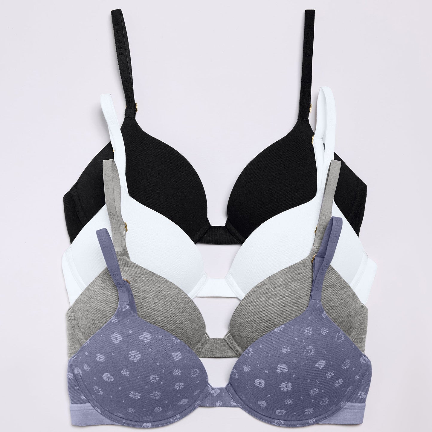 Oakville Cotton Lift Up Bra Black