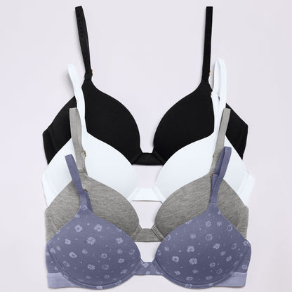 Oakville Cotton Lift Up Bra Black