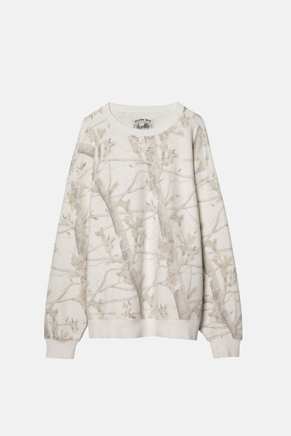 Oakville Oversized Crewneck Woodland Camo
