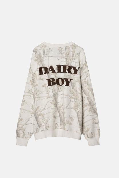 Oakville Oversized Crewneck Woodland Camo