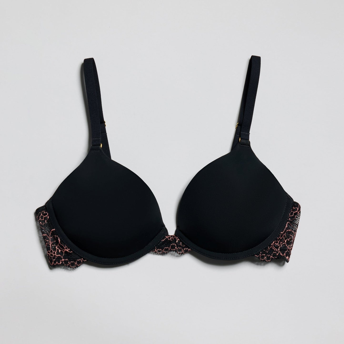 Oakville Smooth Lace Lift Up Bra Black Two-Tone