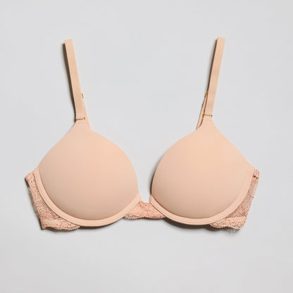 Oakville Smooth Lace Lift Up Bra Buff Two-Tone