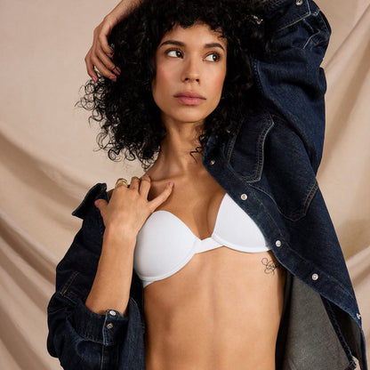 Oakville Cotton Lift Up Bra White