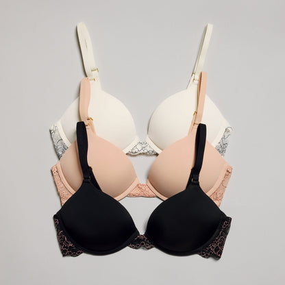 Oakville Smooth Lace Lift Up Bra Ecru Two-Tone