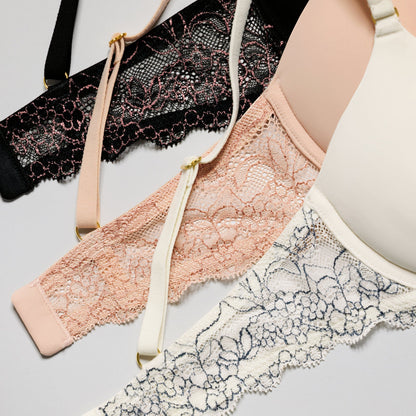 Oakville Smooth Lace Lift Up Bra Ecru Two-Tone