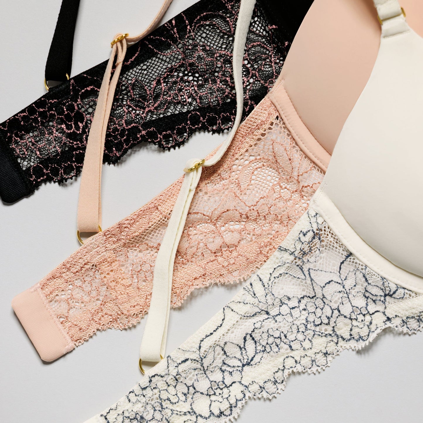 Oakville Smooth Lace Lift Up Bra Buff Two-Tone