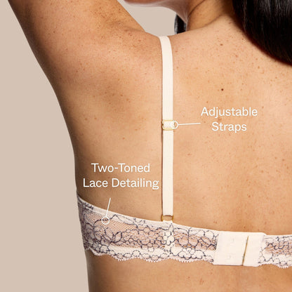 Oakville Smooth Lace Lift Up Bra Ecru Two-Tone