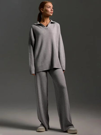 Oakville Thick Knitted Women's 2-Pieces Set